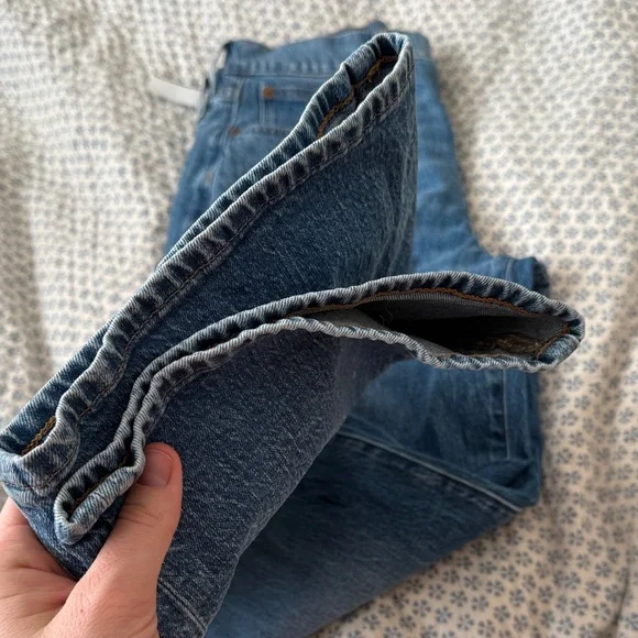 J. Crew Women's Classic Blue Straight Leg Jeans - Picture 5 of 7